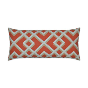 D.V. KAP Home Pergola Lumbar Outdoor Throw Pillow - Coral