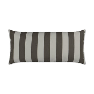 D.V. KAP Home Cafe Stripe Lumbar Outdoor Throw Pillow - Driftwood