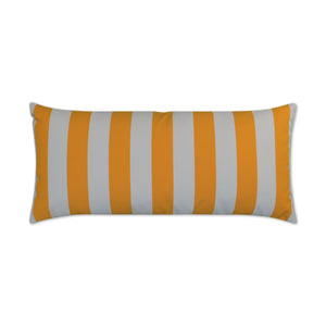 D.V. KAP Home Cafe Stripe Lumbar Outdoor Throw Pillow - Yellow
