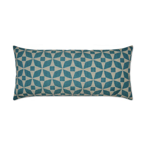 D.V. KAP Home Marquee Lumbar Outdoor Throw Pillow - Turquoise