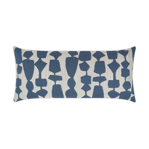 D.V. KAP Home Freya Lumbar Outdoor Throw Pillow - Denim