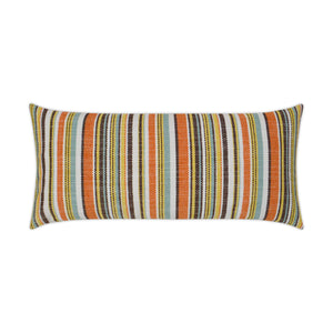 D.V. KAP Home Fancy Stripe Lumbar Outdoor Throw Pillow - Multi