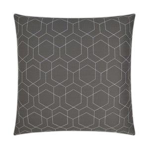 D.V. KAP Home Hex Quilt Outdoor Throw Pillow - Grey
