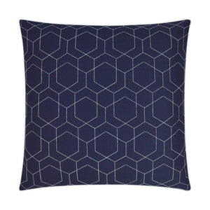 D.V. KAP Home Hex Quilt Outdoor Throw Pillow - Navy