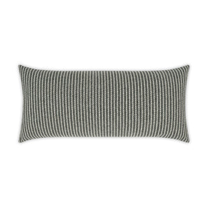 D.V. KAP Home Linus Lumbar Outdoor Throw Pillow - Graphite