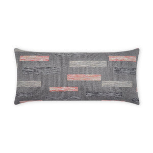 D.V. KAP Home Blockweave Lumbar Outdoor Throw Pillow - Coral