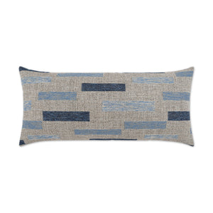 D.V. KAP Home Blockweave Lumbar Outdoor Throw Pillow - Indigo