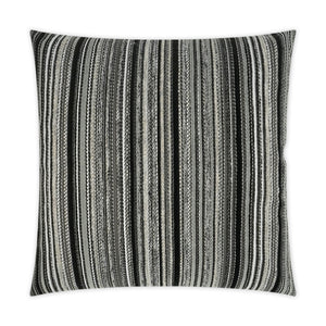 D.V. KAP Home Peerless Stripe Outdoor Throw Pillow - Black