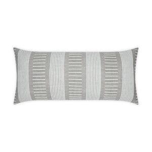 D.V. KAP Home Sideline Lumbar Outdoor Throw Pillow - Ash