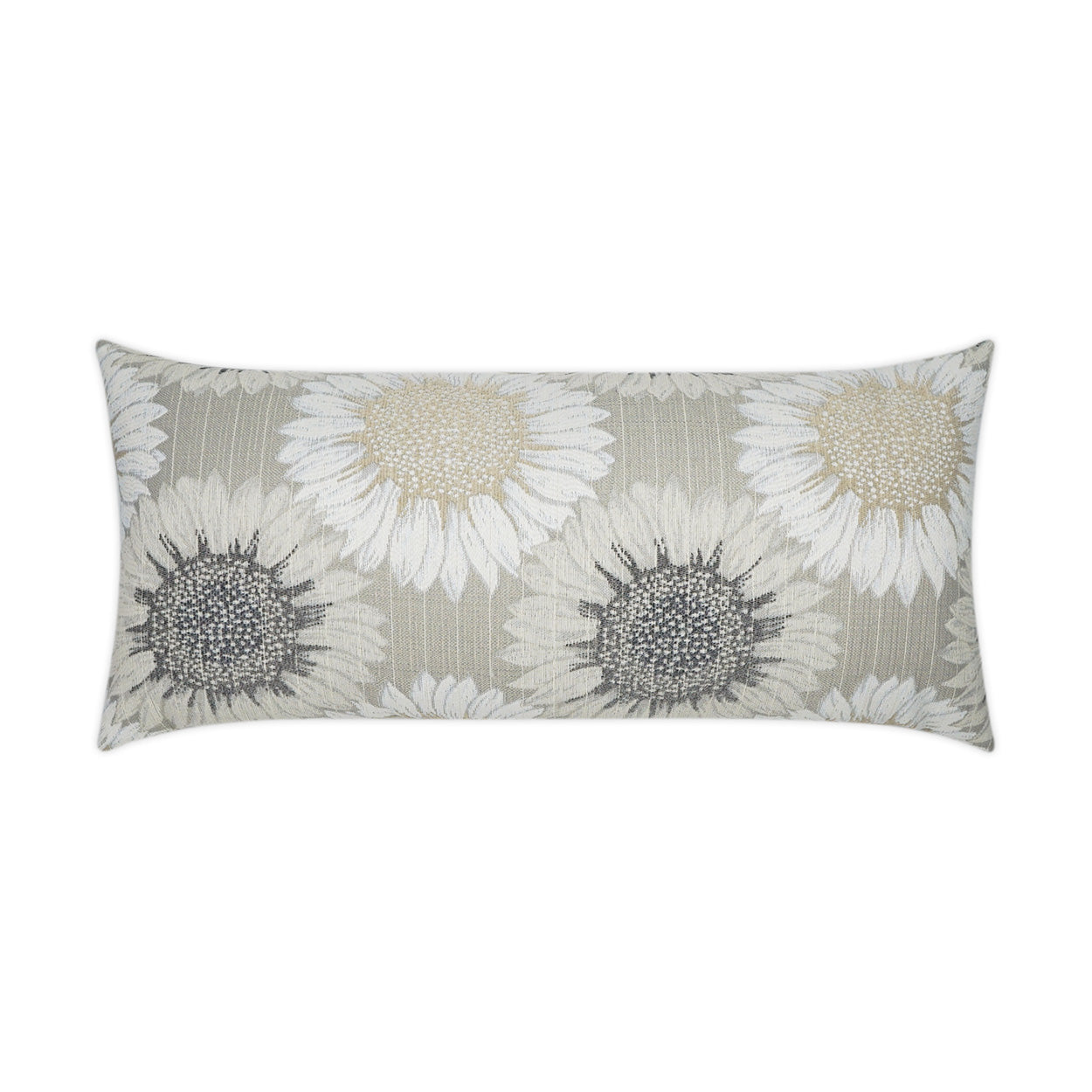 Daisy Chain Lumbar Outdoor Throw Pillow - Sand | DV KAP
