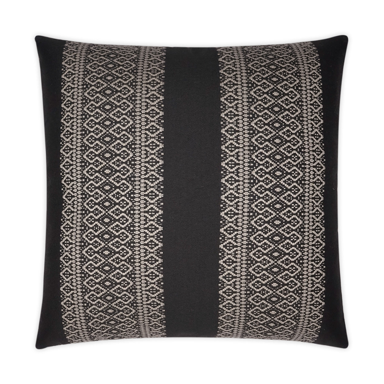 Upton Outdoor Throw Pillow - Black | DV KAP