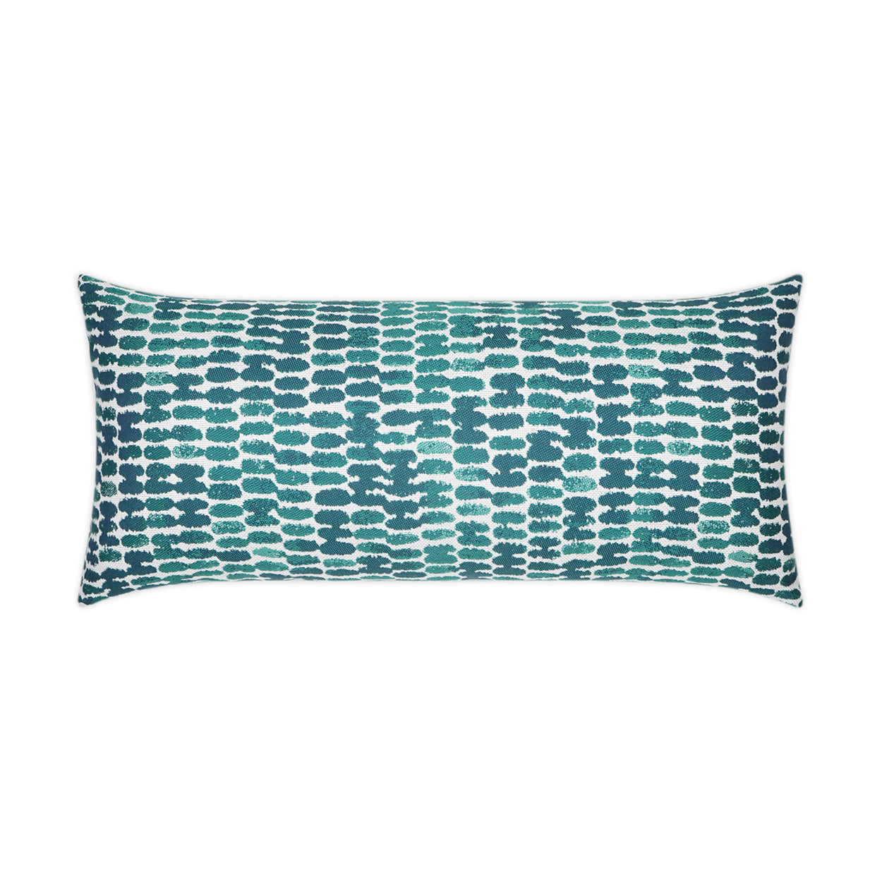 Reach Lumbar Outdoor Throw Pillow - Turquoise | DV KAP