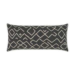 D.V. KAP Home Kraken Lumbar Outdoor Throw Pillow - Charcoal