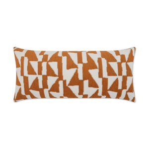 D.V. KAP Home Imka Lumbar Outdoor Throw Pillow - Orange