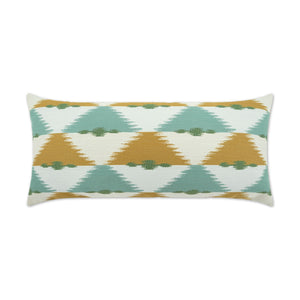 D.V. KAP Home Duality Lumbar Outdoor Throw Pillow - Capri