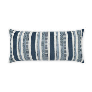 D.V. KAP Home Oriana Lumbar Outdoor Throw Pillow - Indigo