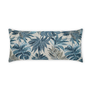 D.V. KAP Home Rain Forest Lumbar Outdoor Throw Pillow - Blue