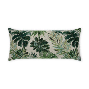 D.V. KAP Home Rain Forest Lumbar Outdoor Throw Pillow - Green