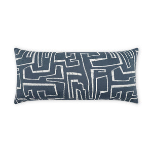 D.V. KAP Home Theon Lumbar Outdoor Throw Pillow - Blue