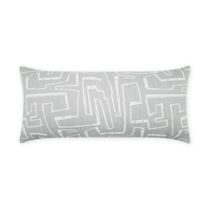 D.V. KAP Home Theon Lumbar Outdoor Throw Pillow - Grey