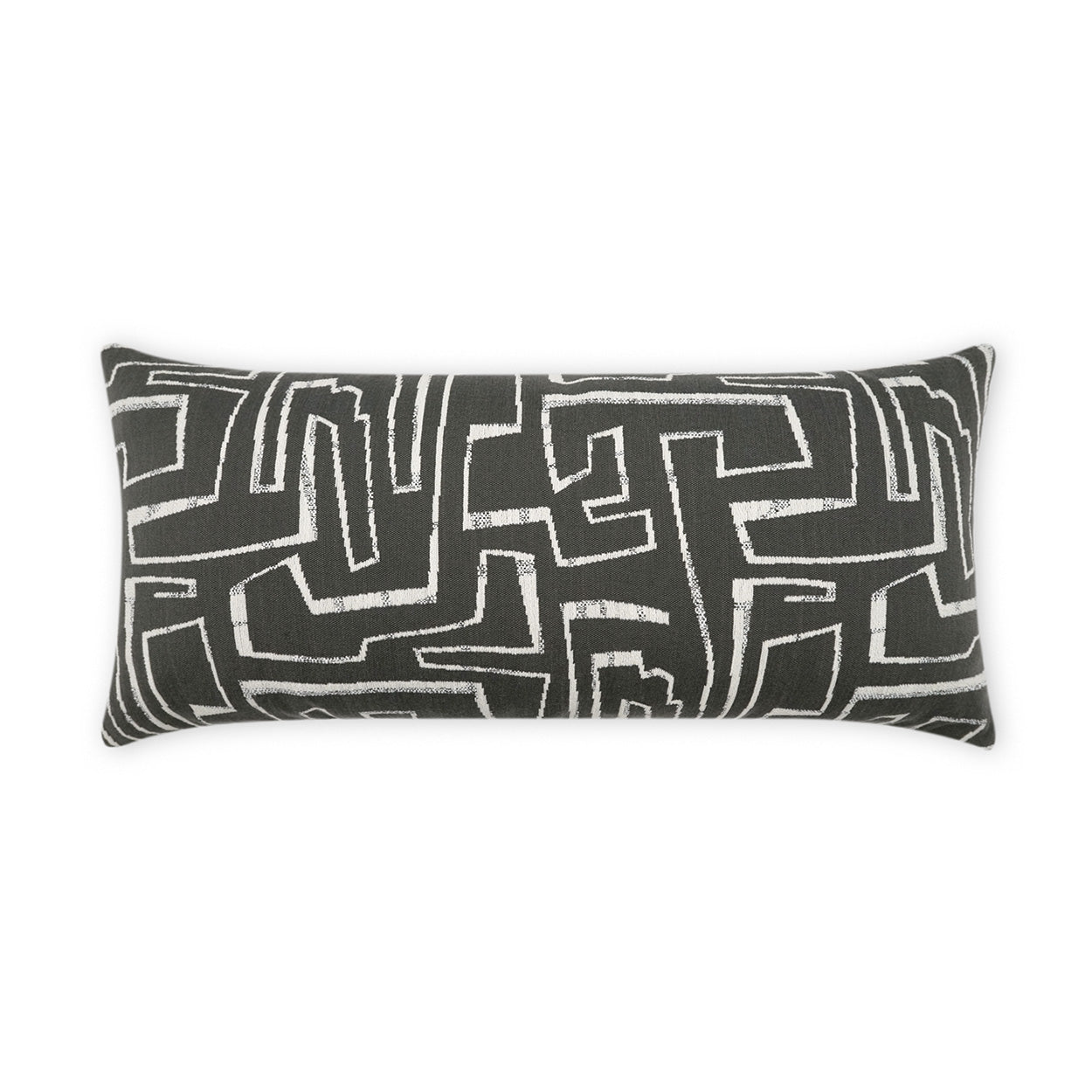 Theon Lumbar Outdoor Throw Pillow - Onyx | DV KAP