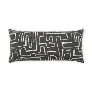 D.V. KAP Home Theon Lumbar Outdoor Throw Pillow - Onyx