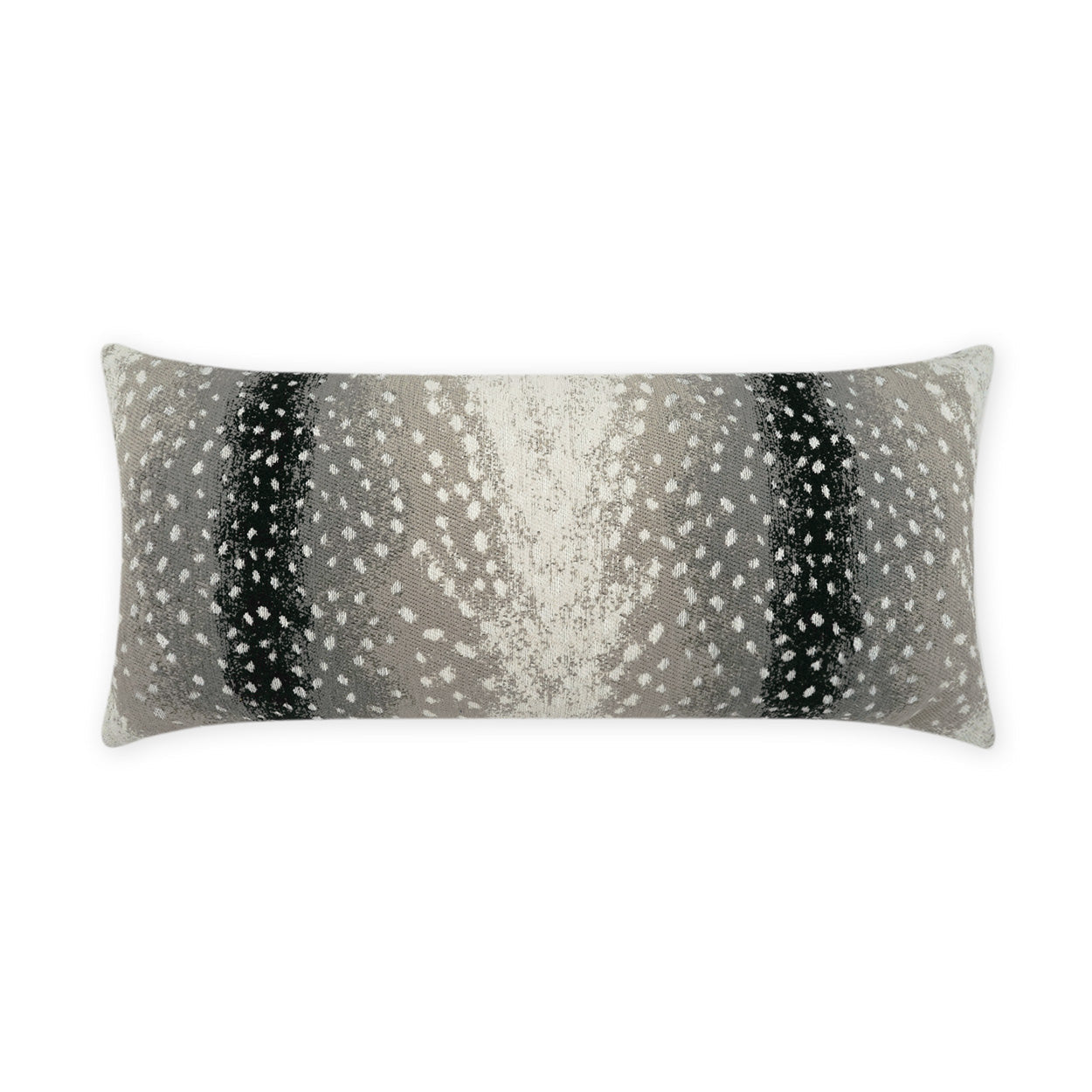 Cerbiatta Lumbar Outdoor Throw Pillow - Onyx | DV KAP