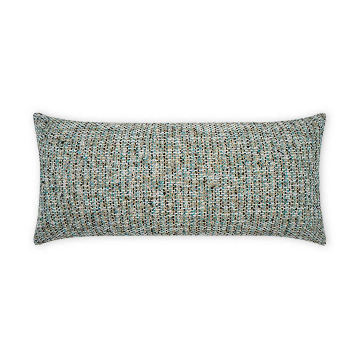 Particle Lumbar Outdoor Throw Pillow - Blue | DV KAP