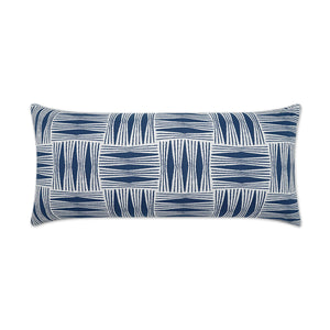 D.V. KAP Home Kizomba Lumbar Outdoor Throw Pillow - Blue