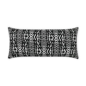 D.V. KAP Home Riff Lumbar Outdoor Throw Pillow - Ebony