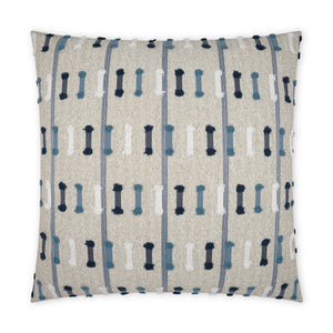 D.V. KAP Home Tassel Stripe Outdoor Throw Pillow - Blue