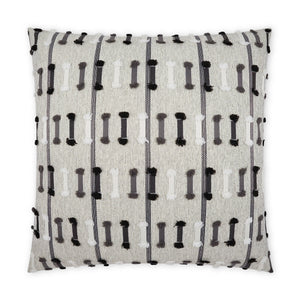 D.V. KAP Home Tassel Stripe Outdoor Throw Pillow - Grey