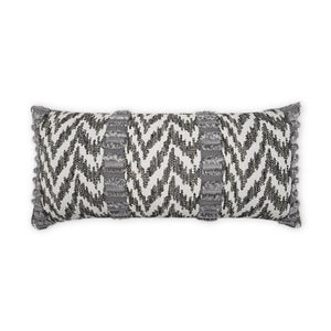 D.V. KAP Home Indiana Lumbar Outdoor Throw Pillow - Grey