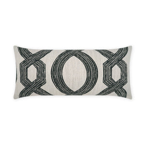 D.V. KAP Home Evadne Lumbar Outdoor Throw Pillow - Black