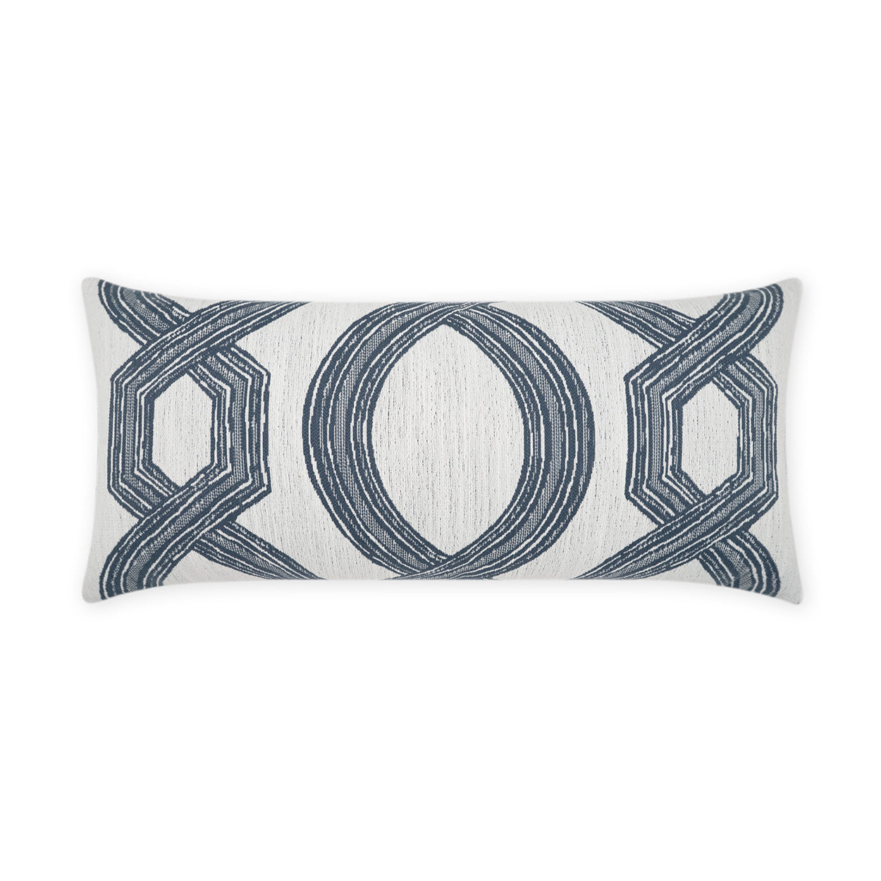 Evadne Lumbar Outdoor Throw Pillow - Indigo | DV KAP