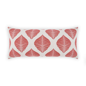 D.V. KAP Home Palmero Lumbar Outdoor Throw Pillow - Red