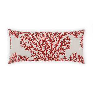 D.V. KAP Home Peggy Lumbar Outdoor Throw Pillow - Red