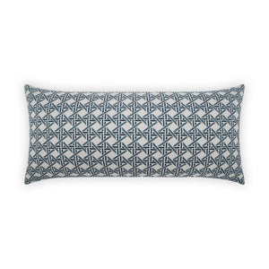 D.V. KAP Home Pella Lumbar Outdoor Throw Pillow - Blue