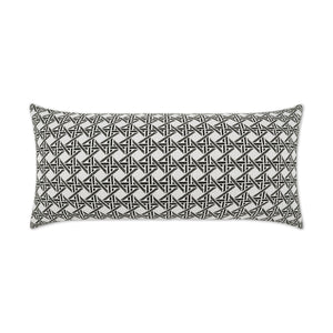 D.V. KAP Home Pella Lumbar Outdoor Throw Pillow - Ebony