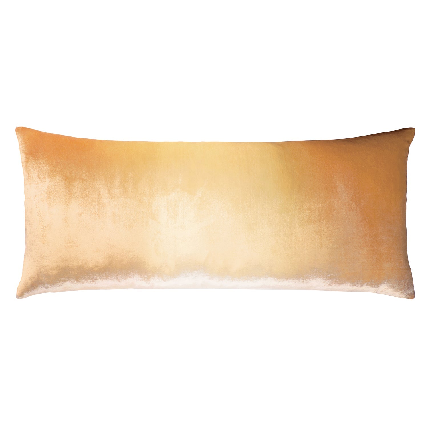 Kevin O'Brien Ombre Gold Beige Velvet Large Boudoir Pillows, OMLB-H30