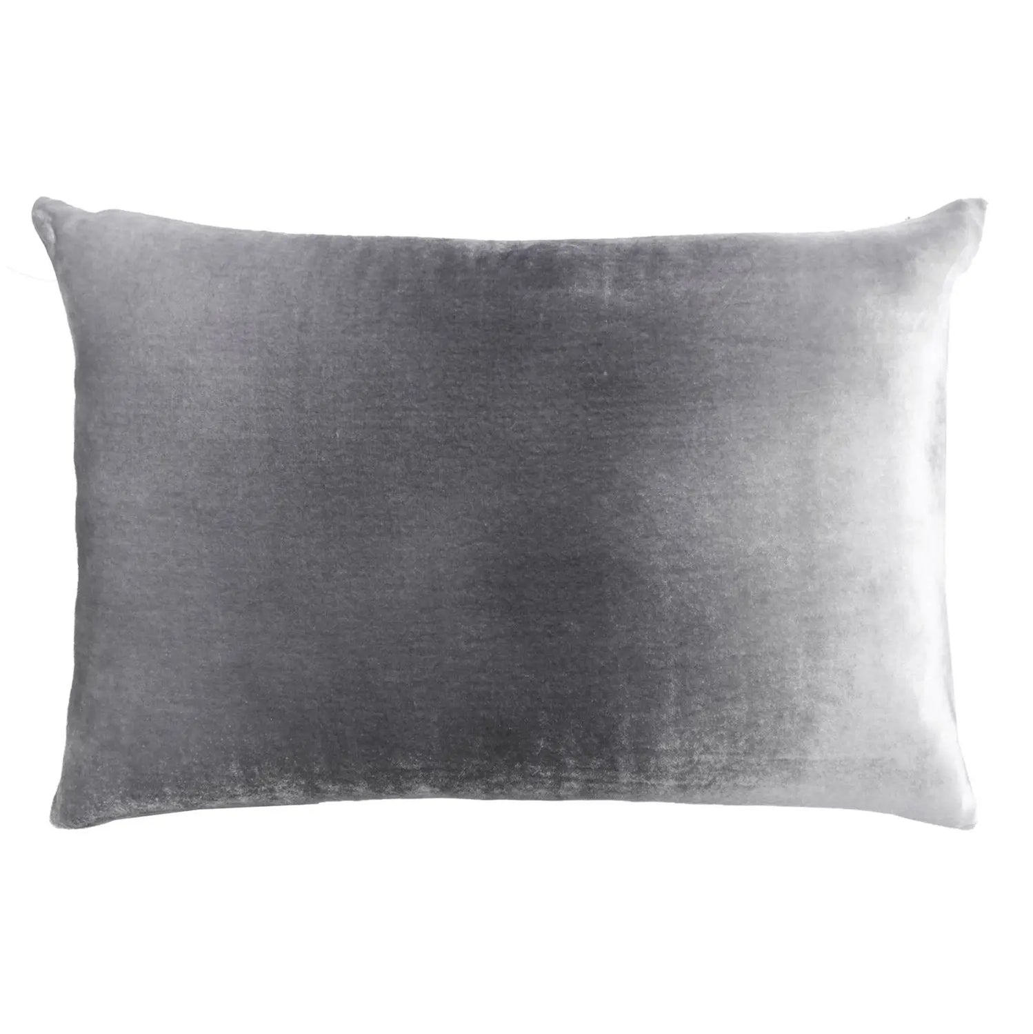 Kevin O'Brien Ombre Silver Velvet Large Boudoir Pillows, OMLB-H55