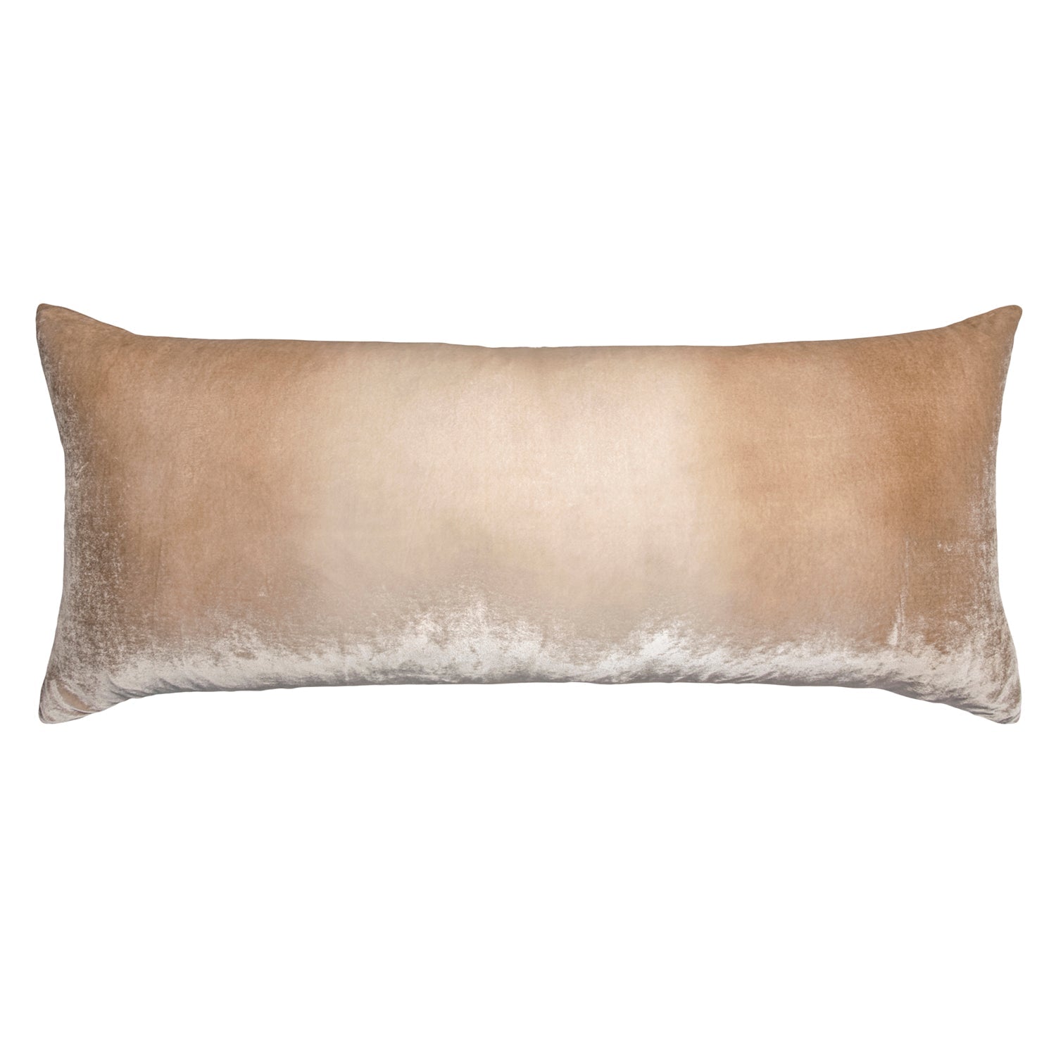 Kevin O'Brien Ombre Latte Velvet Large Boudoir Pillows, OMLB-H71