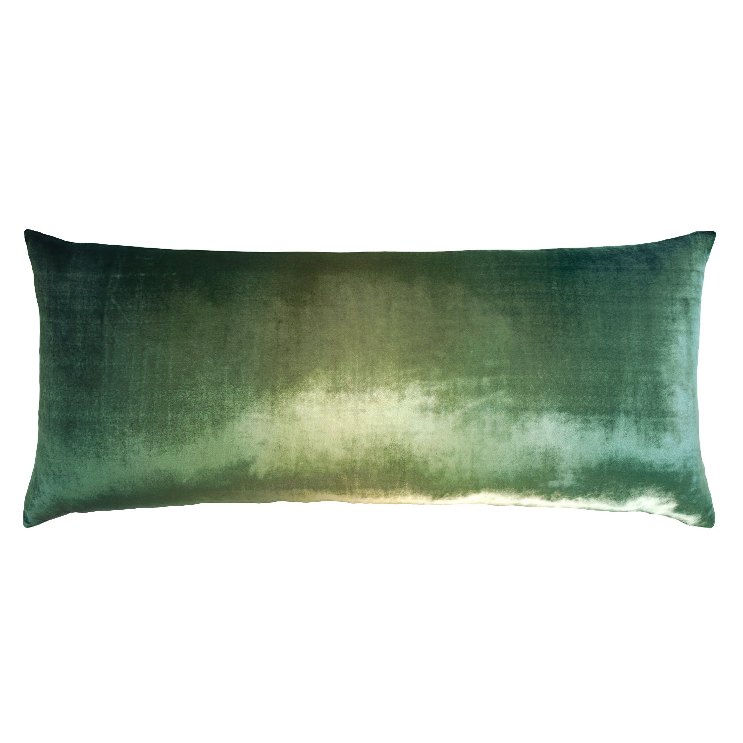 Kevin O'Brien Ombre Evergreen Velvet Large Boudoir Pillows, OMLB-H79