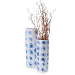 Two's Company Set of 2 Rose Bud Cylinder Vases