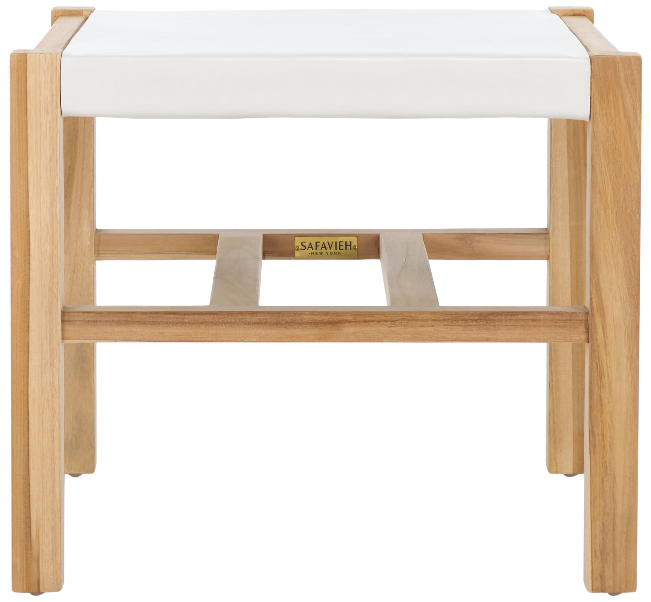 Safavieh Solana Ottoman, OTT1200 - White / Natural