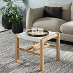 Safavieh Solana Ottoman, OTT1200 - White / Natural