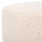 Safavieh Alistair Round Ottoman, OTT4503 - Off White / Natural