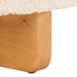 Safavieh Alistair Round Ottoman, OTT4503 - Off White / Natural