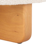 Safavieh Riah Boucle Round Ottoman, OTT4504 - Off White / Natural