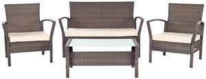 Safavieh Avaron 4 Piece Outdoor Set, PAT2006